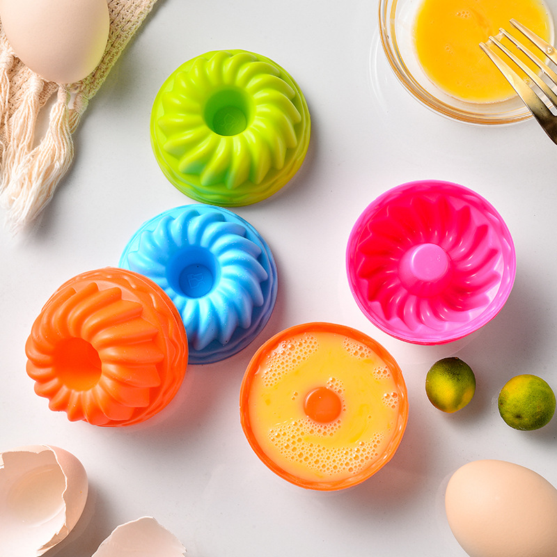 Donut Mold Silicone - Spiralvormige siliconen muffinvormpjes, pompoenvormige donut cake