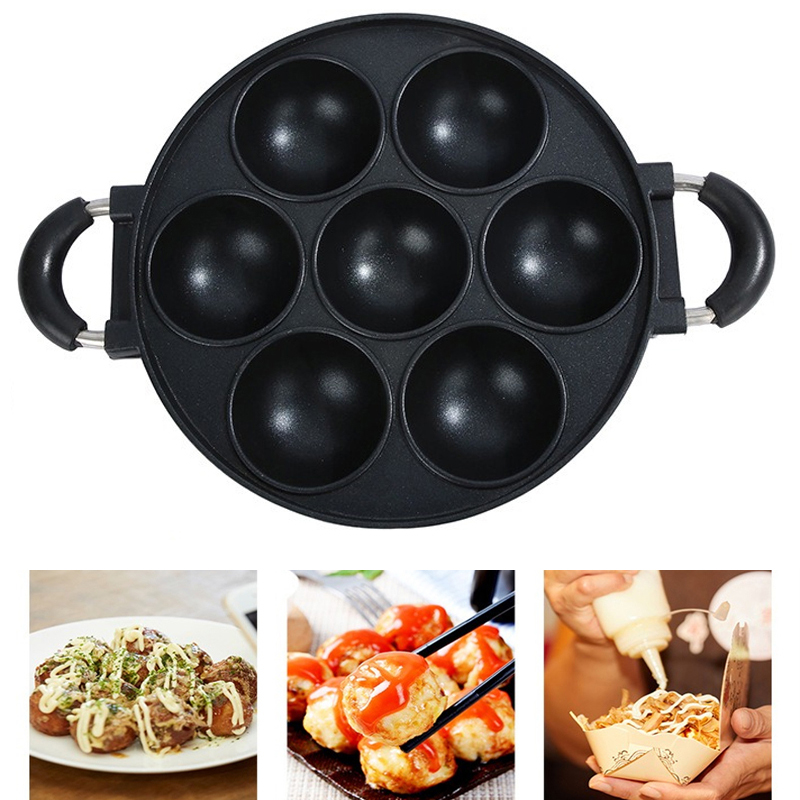 7-Holes Cake Kookpan Gietijzer - Egg Waffle Pan recensie en prijs
